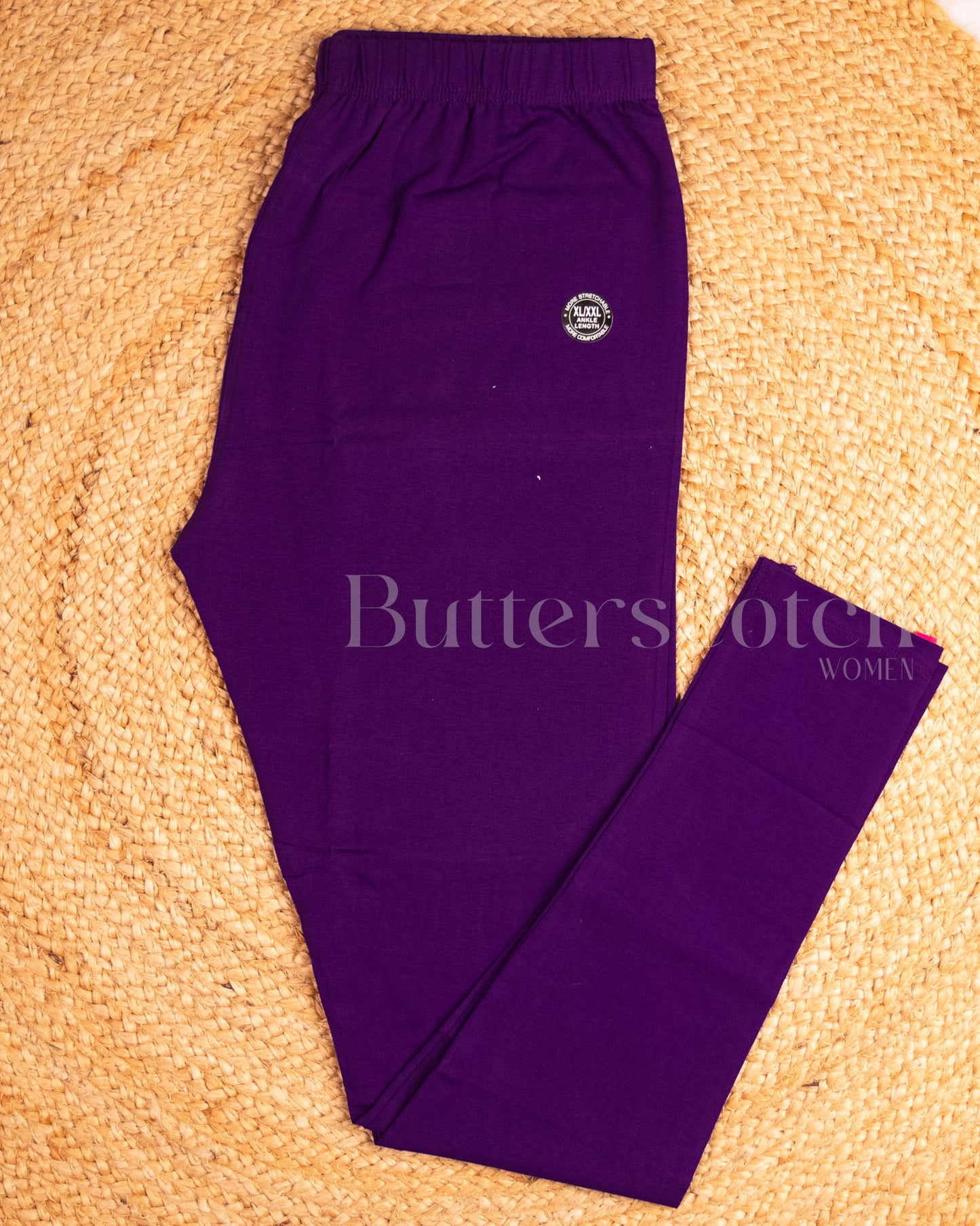 Ready to Ship: Violet Bio- Washed 95% Cotton Leggings