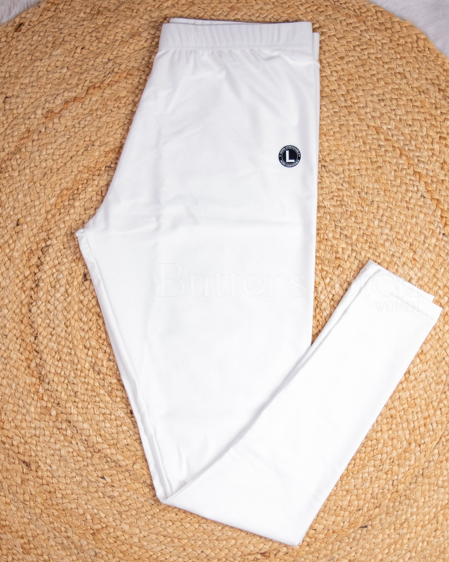 Ready to Ship: White Shimmer Leggings