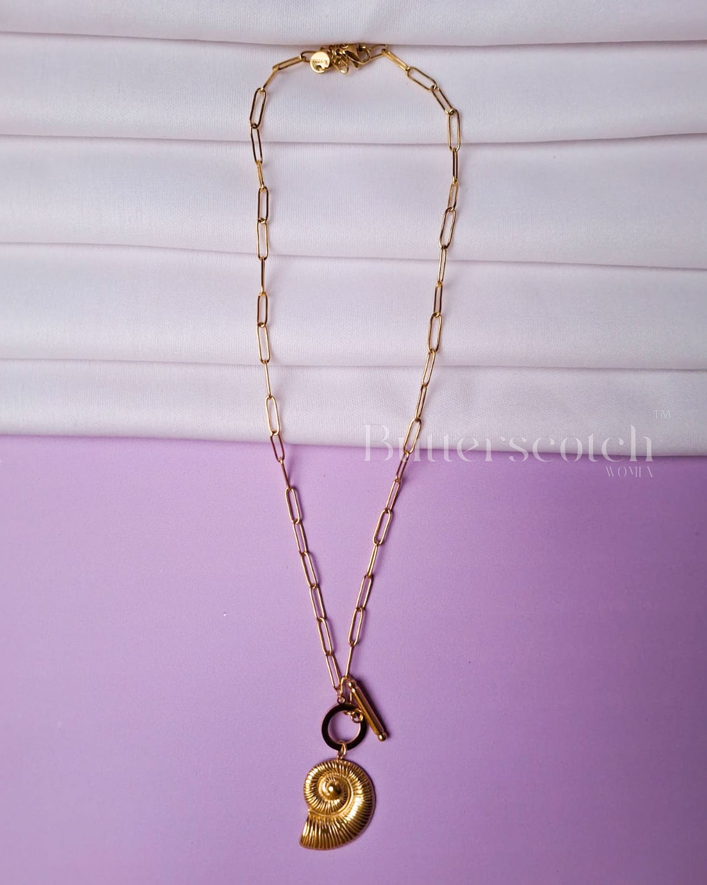 Ready to Ship: SEASHELL BAND CHAIN