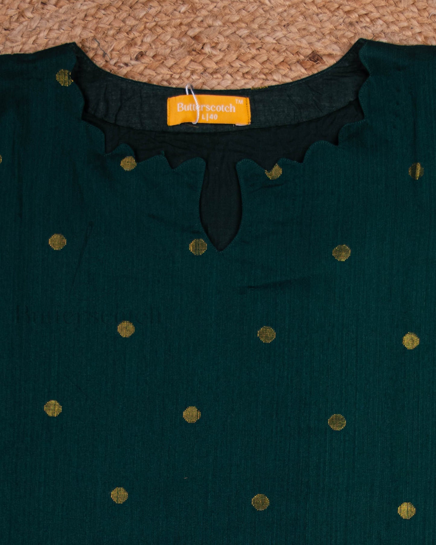 Ready to Ship: NYRA - Bottle Green Raw Silk 3 Piece Set