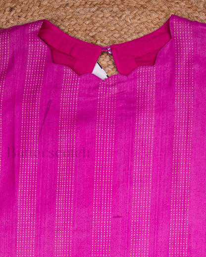 Ready to Ship: Pink Tussar 3 PC Set