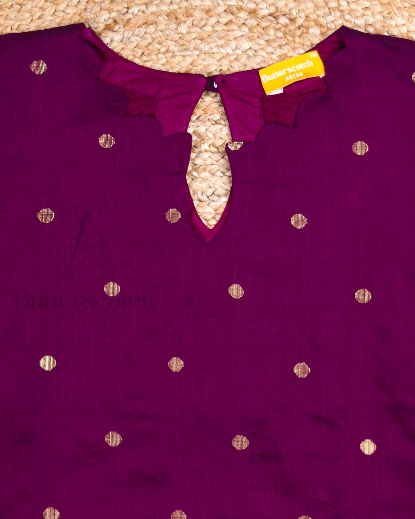 Ready to Ship: VARNIKA - Wine Raw Silk 3 Piece Set