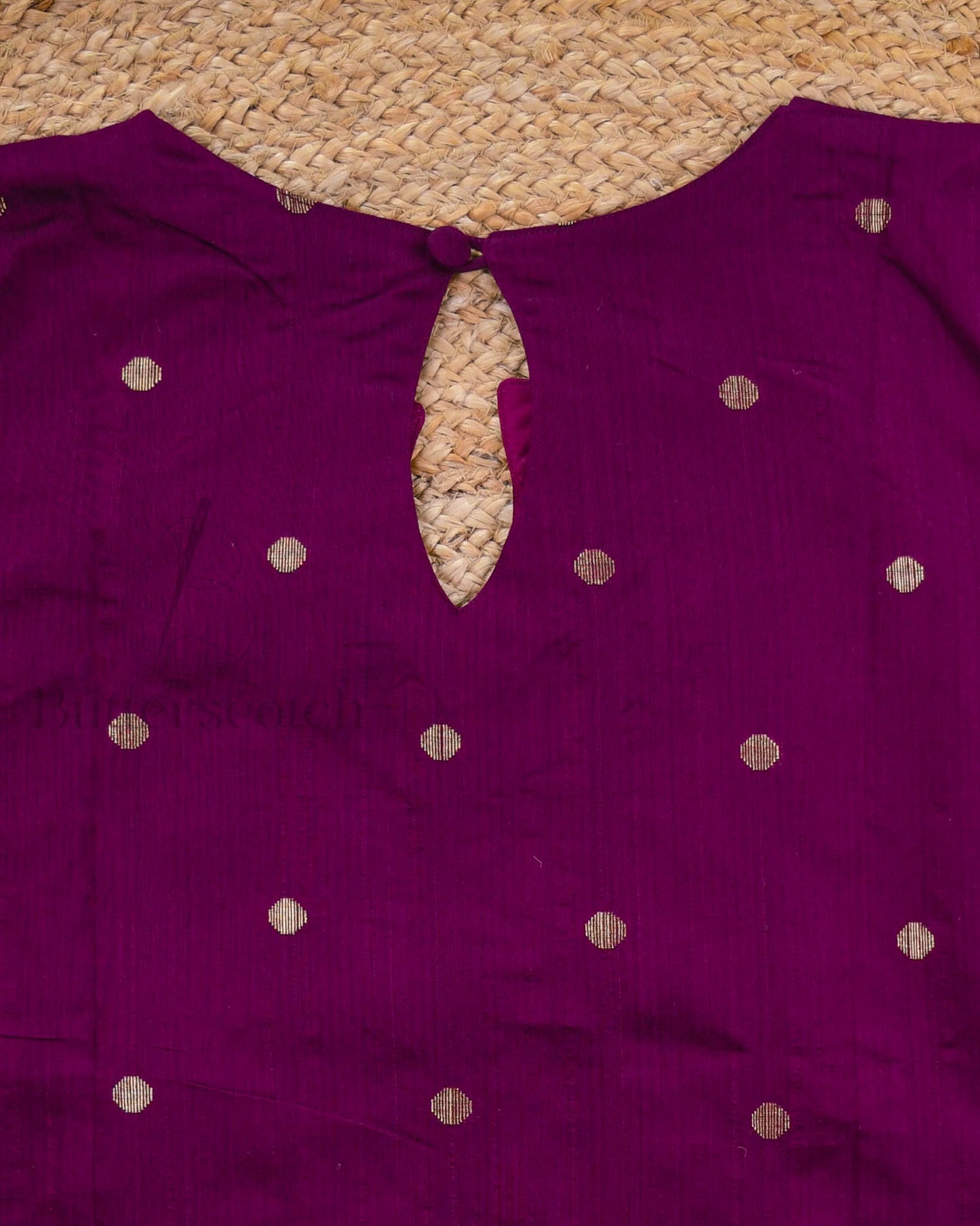 Ready to Ship: VARNIKA - Wine Raw Silk 3 Piece Set