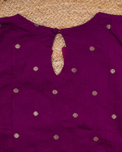 Ready to Ship: VARNIKA - Wine Raw Silk 3 Piece Set