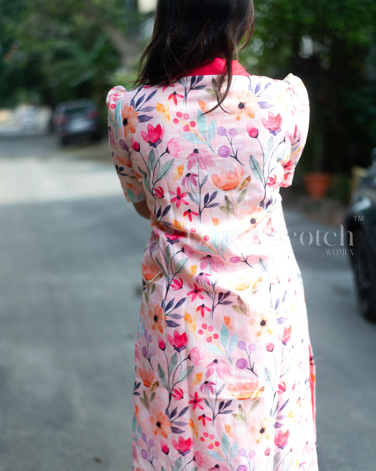 Ready to Ship: Baby Pink Linen Kurti